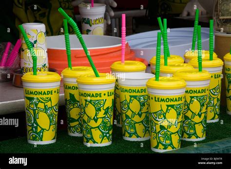 Lemonade At A Lemonade Stand At A Fairground Stock Photo Alamy