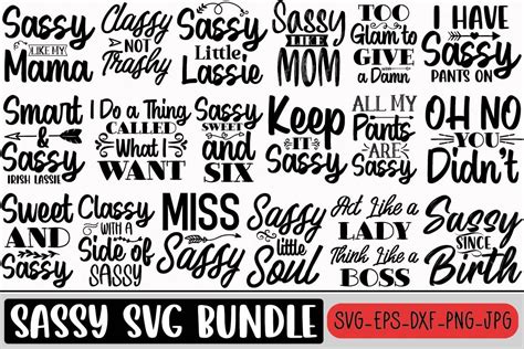 Sassy Svg Bundle Bundle · Creative Fabrica