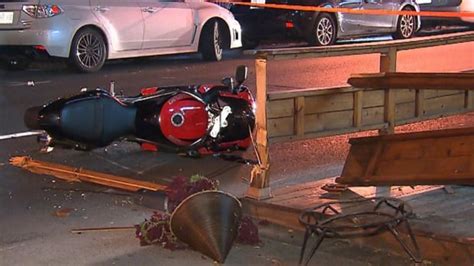 Motorcycle Rider Dies After Crash Into Terrasse On St Denis Cbc News