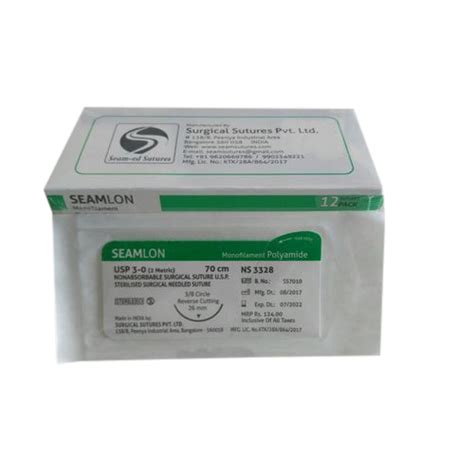 Seamlon Monofilament Polyamide Surgical Sutures At Rs Dozen Non