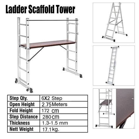 Aluminium Folding Ladder X Tread Screwfix Off