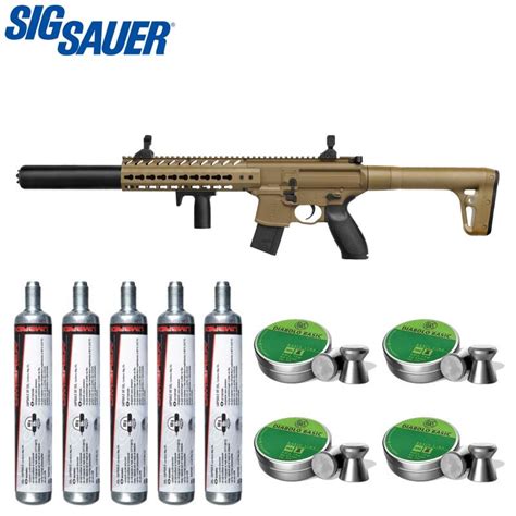 SET SIG SAUER MCX Dark Earth Co2 Gewehr 4 5 Mm Diabolo P18