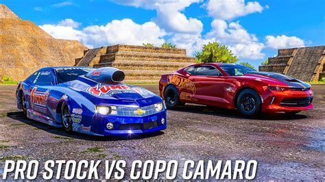 Pro Stock Camaro Vs Copo Camaro Forza Horizon 5 Youtube