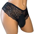 Black Lace Cheeky Bikini Sissy Pouch Panties Xdress Men Trans Fem Boy