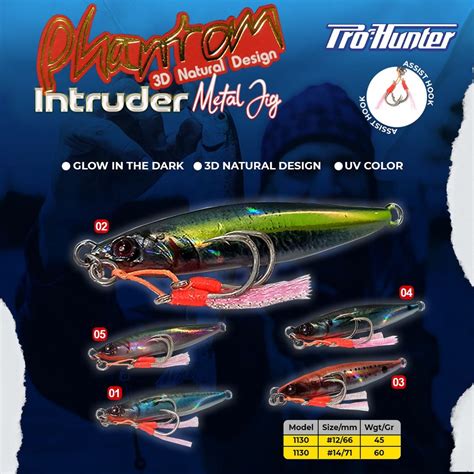 Jual Metal Jig Pro Hunter Phantom Intruder Gr Gr Shopee Indonesia