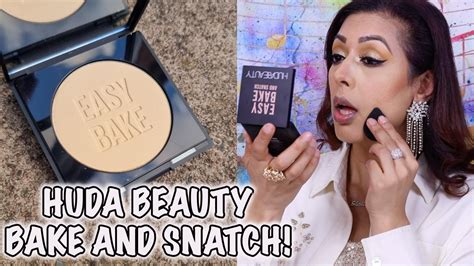 Review New Huda Beauty Easy Bake And Snatch Pressed Powder Youtube