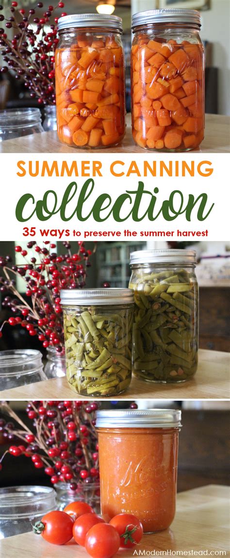 How To Can Summer Vegetables A Summer Canning Collection Pressure