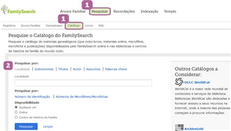 Acessar O Site Em Uma Biblioteca Afiliada Ao Familysearch. - Encontrar Imagens Digitais dos Registros no FamilySearch.org