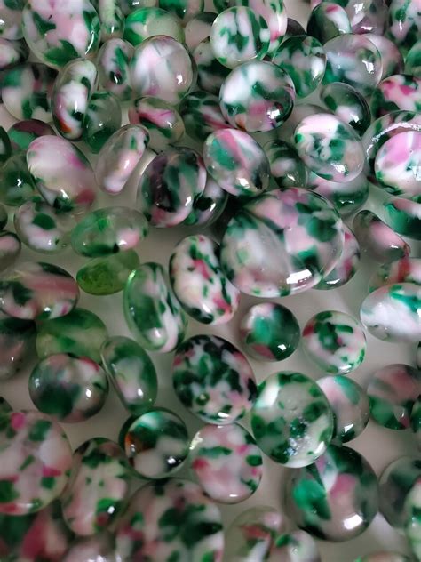 Coe 96 Glass Fusing Confetti Dots Green Pink White 30 Grams Frit