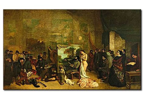 Wandbild Das Atelier Des Malers Ein Real Allegorie Gustave Courbet