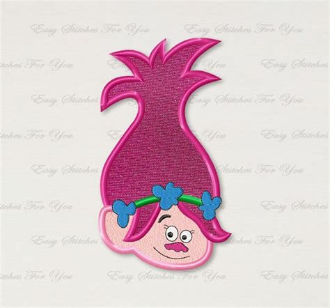 Bogo Free Trolls Poppy Applique Embroidery Design Trolls Poppy