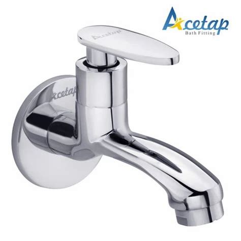 Wall Mounting Chrome Plated Brass Long Body Bib Cock Tap At Rs