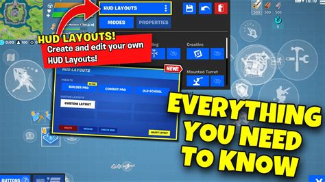 New Hud Layout Tool In Fortnite Mobile Multiple Huds More
