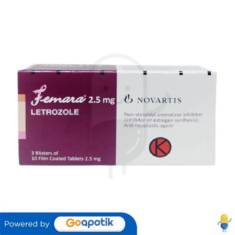 Femara 25 Mg Box 30 Tablet Kegunaan Efek Samping Dosis Dan Aturan