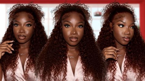 The Perfect Fall Auburn Curly Wig Install New Tie Tok Hair Style Ft Beauty Forever Hair