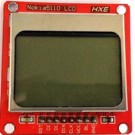 Interfacing Nokia 5110 Graphical LCD with Arduino