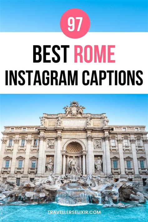 97 Rome Captions For Instagram Puns Quotes Short Captions Roma