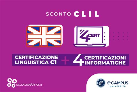 Certificazione Linguistica C1 4 Certificazioni Informatiche Sconto