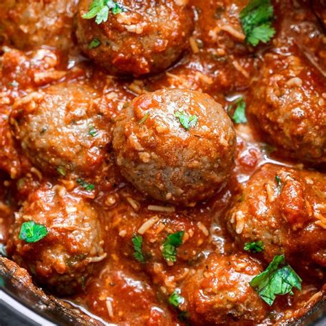 Slow Cooker Italian Sausage Meatballs Recipe Slow Cooked Meatbals