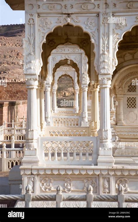 Jaswant Thada Monument White Marble Monument In Memory Of Jaswant