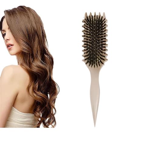 Hair Brush 2024 Newest Boar Bristle Curl Defining Brush Shaping