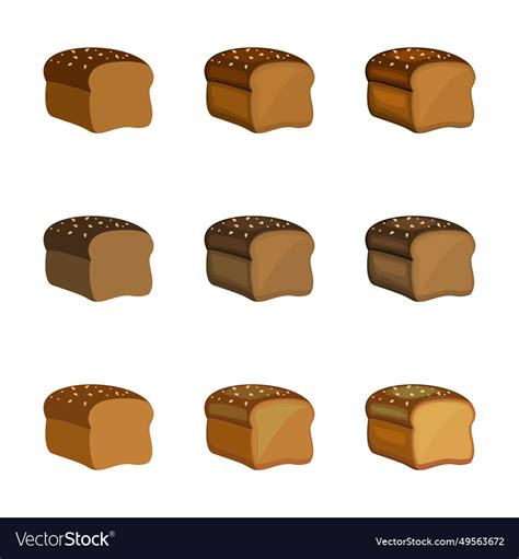 Multigrain Bread Royalty Free Vector Image Vectorstock