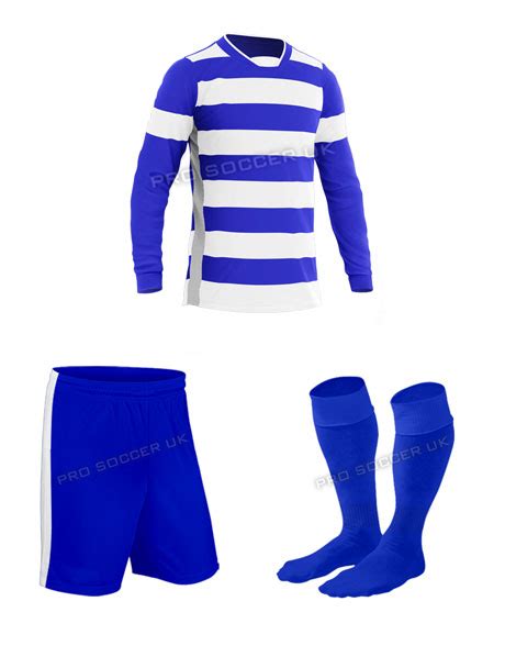 Hoop Bluewhite Football Kits Team Football Kits