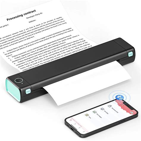 Portable Printer - Wireless for Travel Compatible with iOS and Android ...