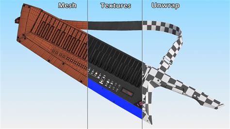 Keytar Modelo 3d 39 3ds Blend C4d Fbx Max Ma Lxo Obj Free3d