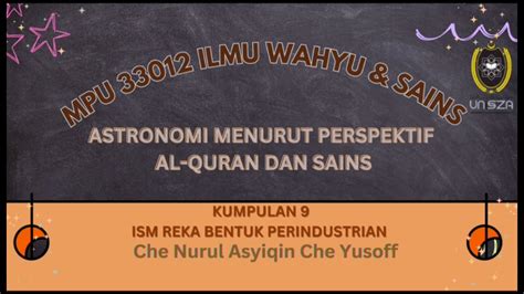 Mpu Ilmu Wahyu Dan Sains Reka Bentuk Perindustrian Youtube