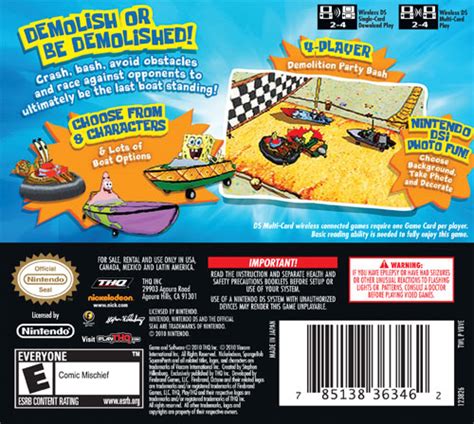 Customer Reviews Spongebob S Boating Bash Nintendo DS 36346 Best Buy