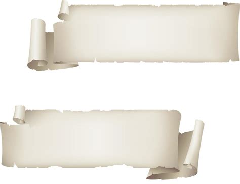 Old scroll paper banner.Blank sheet. 6116645 Vector Art at Vecteezy