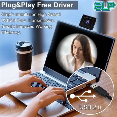 ELP 16MP Ultral HD Webcam Wide Angle PC Camera Fisheye Lens 180degree ...