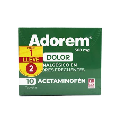 Adorem Acetaminof N Mg Siegfried Cajas X Tabletas