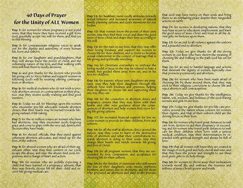 40 Days of Prayer Page 2