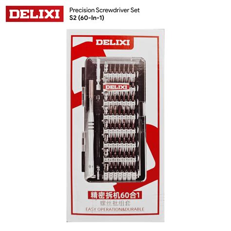 KM Lighting Product Delixi Precision Screwdriver Set S2 60 In 1