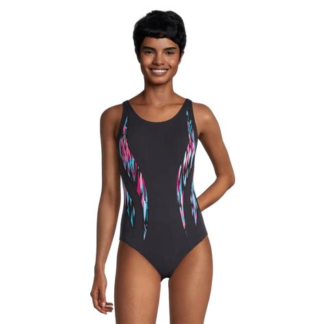 Gabar Womens Ctex Scoop Neck Splice One Piece Swimsuit Sportchek