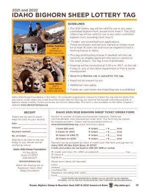 Fillable Online Idfg Idaho Colorado Parks Wildlife Plan Your Hunt