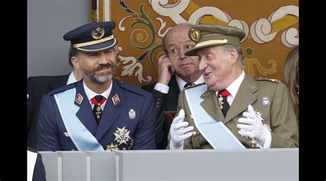 Photo Le Prince Felipe Et Le Roi Juan Carlos Despagne Lors Du Défilé