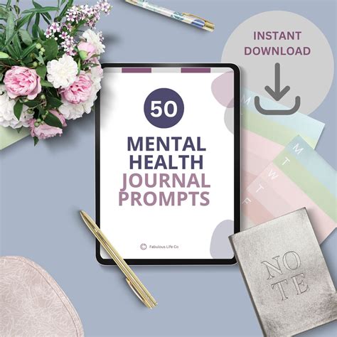 Journal Prompts For Stress Anxiety And Mental Health Instant Download