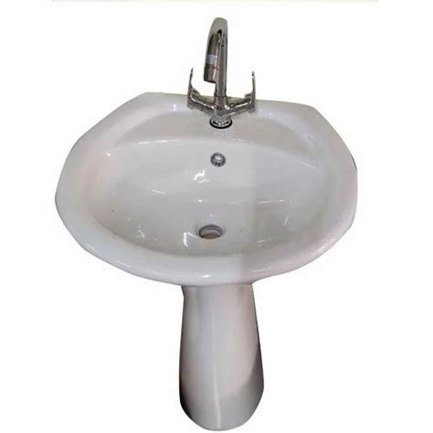 Cleo Wash Ceramic Pedestal Wash Basin White At Rs 2415 In Prayagraj