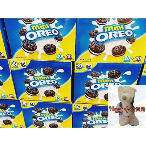 迷你巧克力夾心餅乾分享組30包入共612公克 Oreo Mini Combo Packs巧克力餅乾 蝦皮購物