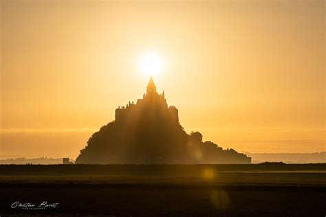 Mont Saint Michel at sunrise, France