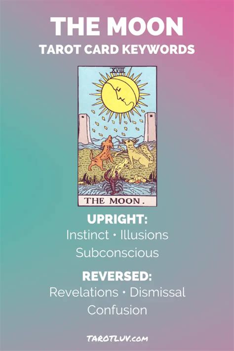 The Moon Tarot Meaning Major Arcana Tarotluv