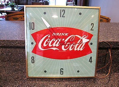 Vintage Coca Cola Clock Coca Cola Pam Clock Looks And Works Great