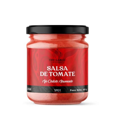 Salsa De Tomate Spicy Con El Gran Ajo Chilote Ahumado 400 G The