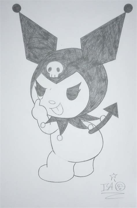 Kuromi sketch by IvanStickmanArt on DeviantArt