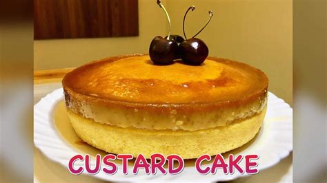 Steamed Custard Cake No Bake Custard Cake Youtube