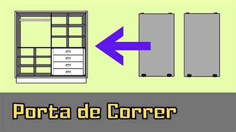 Como Fazer Projeto Usando Portas De Correr Conjunto De M Veis Youtube