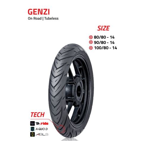 Jual Ban Luar Fdr Genzi Pro 80 80 14 90 80 14 100 80 14 Tubeless